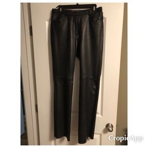 ***SOLD***Vintage black genuine leather pants